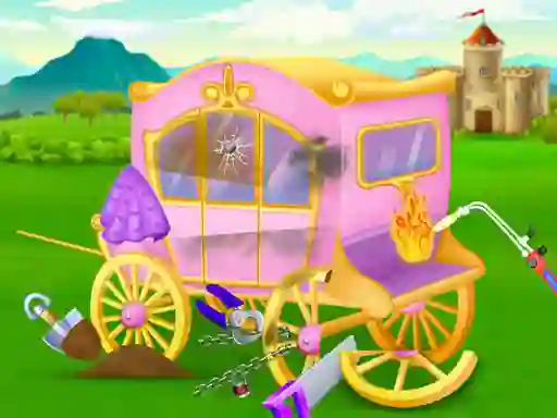Princess Castle Cleaning — безкоштовна онлайн гра