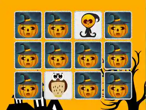 Kids Memory Game Halloween — безкоштовна онлайн гра