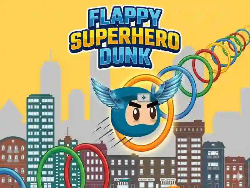 Flappy Superhero Dunk — безкоштовна онлайн гра