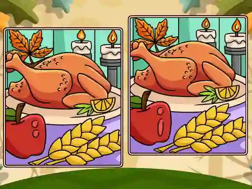 Thanksgiving Spot The Differences — безкоштовна онлайн гра