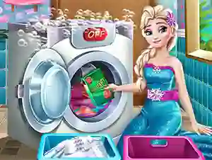 Ice Queen Laundry Day — безкоштовна онлайн гра