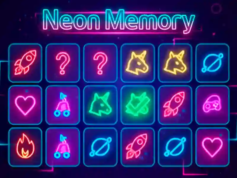 Neon Memory — безкоштовна онлайн гра
