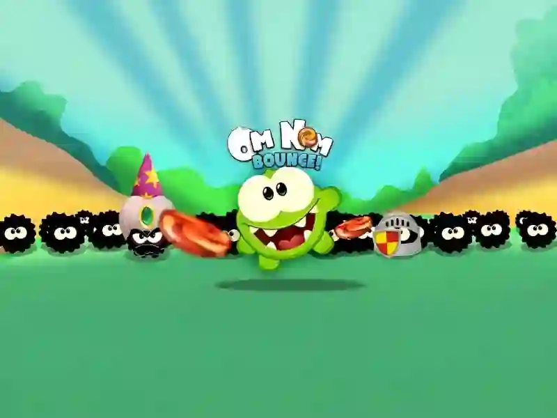 Om Nom Bounce — безкоштовна онлайн гра