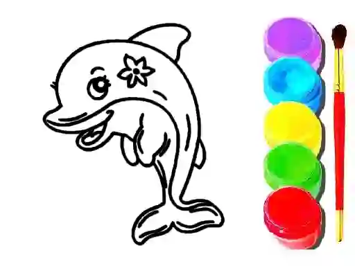 Dolphin Coloring Book — безкоштовна онлайн гра