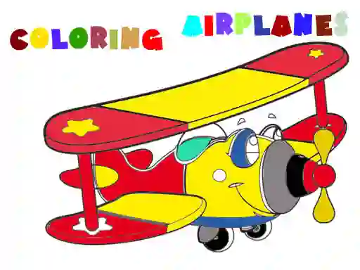 Coloring Book Airplane 2 — безкоштовна онлайн гра