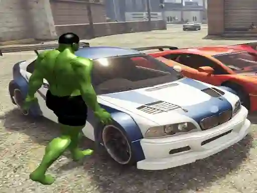 Chained Car vs Hulk — безкоштовна онлайн гра
