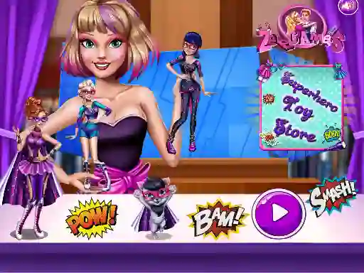 Superhero Toy Shop — безкоштовна онлайн гра