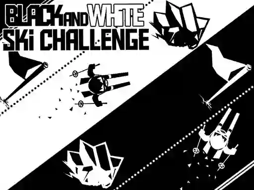 Black and White Ski Challenge — безкоштовна онлайн гра