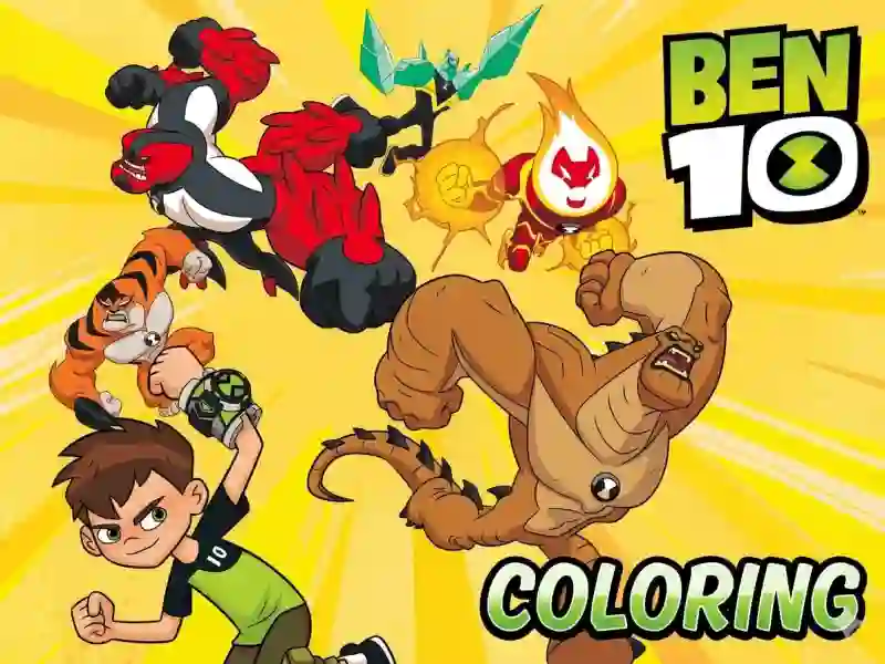 Ben 10 Coloring — безкоштовна онлайн гра