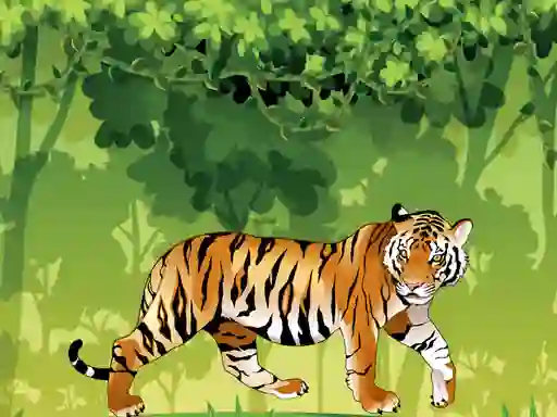 Angry Tiger Coloring — безкоштовна онлайн гра