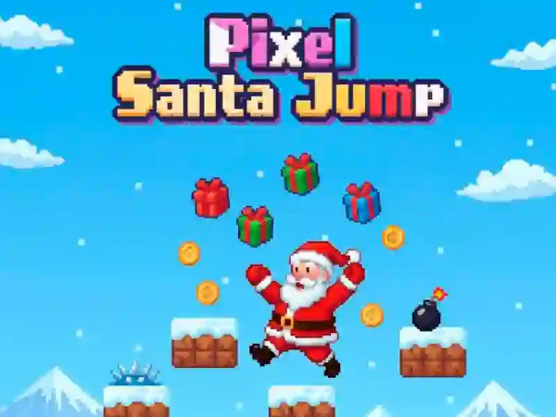Pixel Santa Jump — безкоштовна онлайн гра