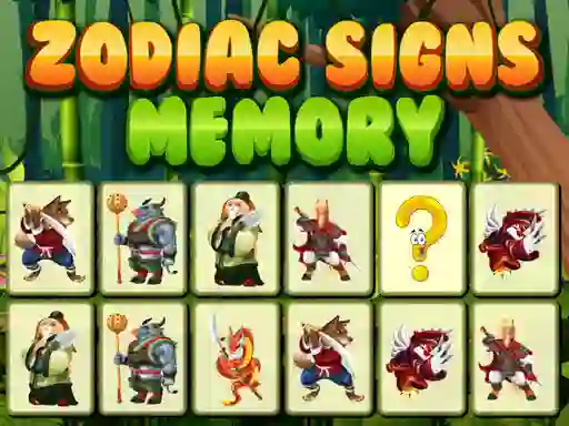 Zodiac Signs Memory — безкоштовна онлайн гра