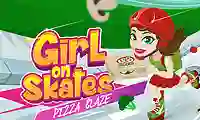 Girl on Skates Pizza Mania — безкоштовна онлайн гра