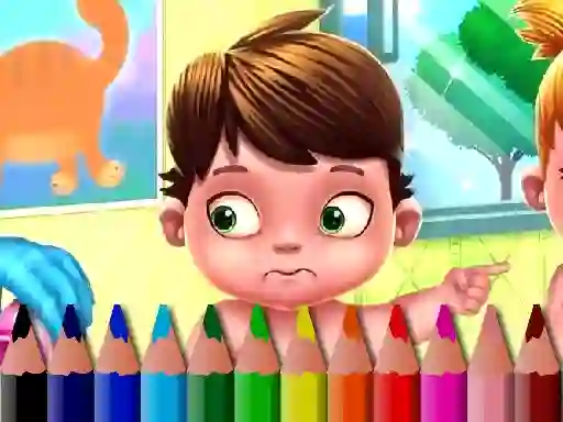 Back To School: Baby Coloring Book — безкоштовна онлайн гра
