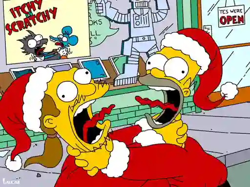 Simpsons Christmas Jigsaw Puzzle — безкоштовна онлайн гра