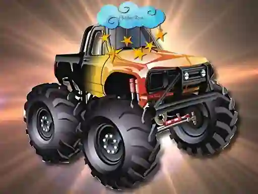 Cartoon Trucks Hidden Stars — безкоштовна онлайн гра
