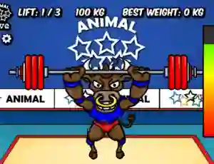 Animal Olympics Weight Lifting — безкоштовна онлайн гра