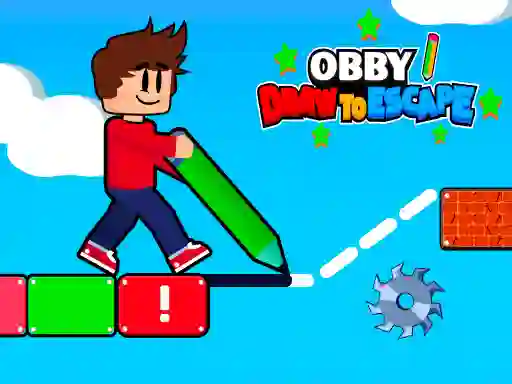 Obby Draw to Escape — безкоштовна онлайн гра