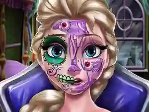 Elsa Scary Halloween Makeup — безкоштовна онлайн гра
