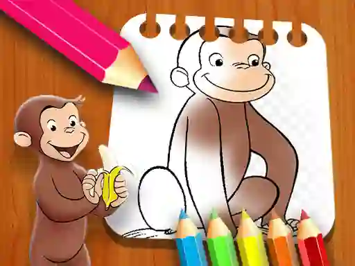 Curious George Coloring Book — безкоштовна онлайн гра