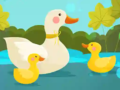 Mother Duck and Ducklings Jigsaw — безкоштовна онлайн гра
