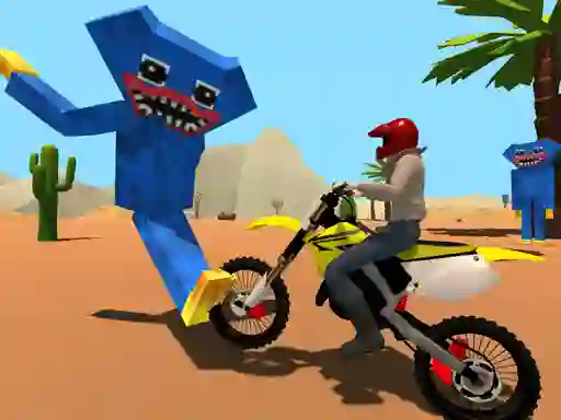 Motoracer vs Huggy — безкоштовна онлайн гра