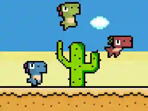 Pixel Dino Run — безкоштовна онлайн гра