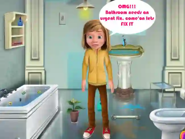 Riley Bathroom Cleaning — безкоштовна онлайн гра