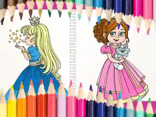 Beautiful Princess Coloring Book — безкоштовна онлайн гра
