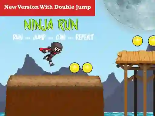 Ninja Run Double Jump — безкоштовна онлайн гра