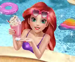 Mermaid Princess Pool Time — безкоштовна онлайн гра