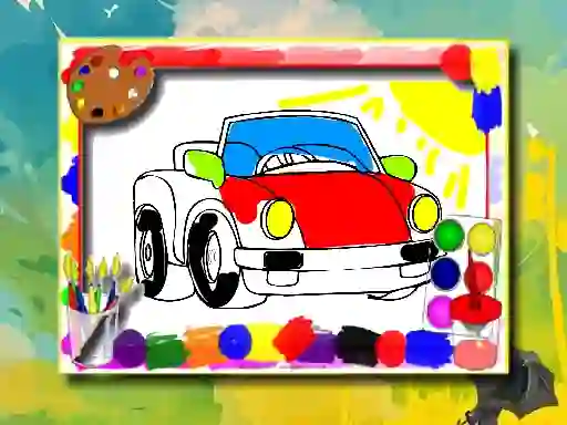 Cartoon Cars Coloring Book — безкоштовна онлайн гра
