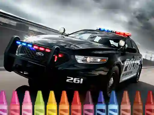 Police Cars Coloring — безкоштовна онлайн гра