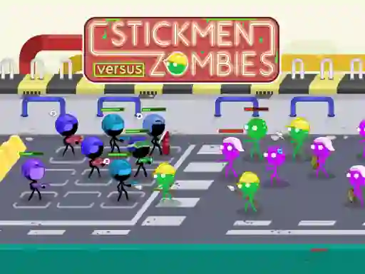 Stickmen Versus Zombies — безкоштовна онлайн гра