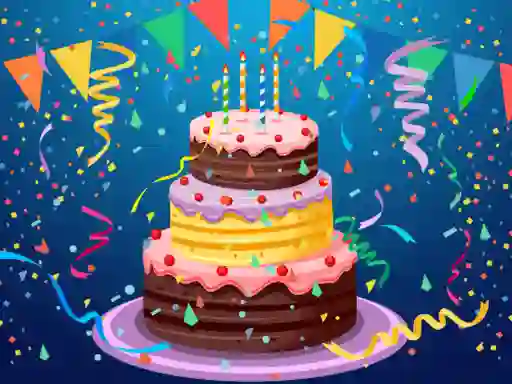 Birthday cake puzzle — безкоштовна онлайн гра