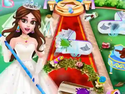 Princess Wedding Cleaning — безкоштовна онлайн гра