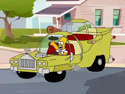 The Simpsons Car Jigsaw — безкоштовна онлайн гра