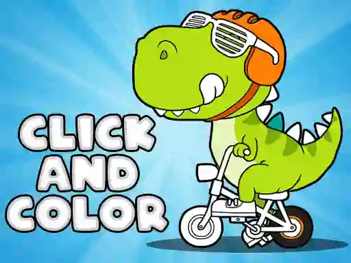 Click And Color Dinosaurs — безкоштовна онлайн гра