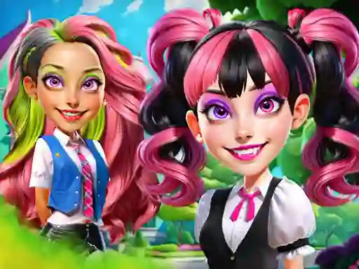 Princesses at Horror School — безкоштовна онлайн гра