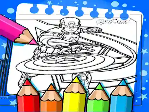Captain America Coloring Book — безкоштовна онлайн гра