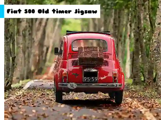 Fiat 500 Old Timer Jigsaw — безкоштовна онлайн гра
