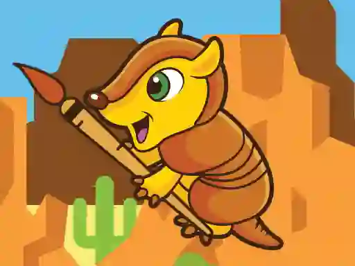 Happy Armadillo Coloring — безкоштовна онлайн гра