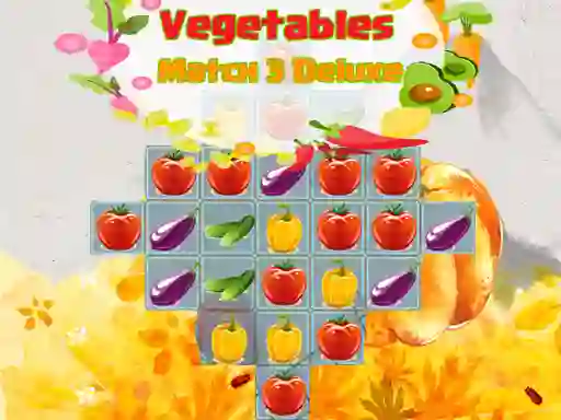 Vegetables Match 3 Deluxe — безкоштовна онлайн гра