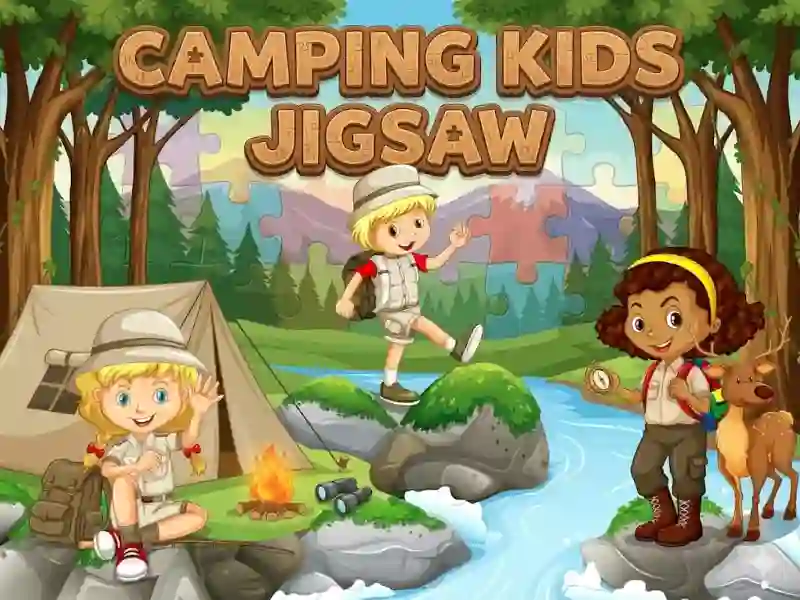 Camping kids jigsaw — безкоштовна онлайн гра