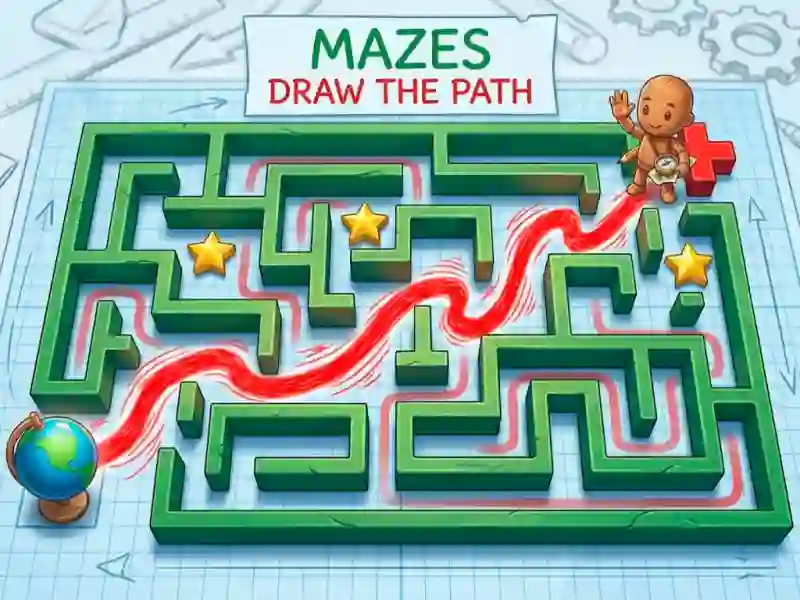 Mazes Draw The Path — безкоштовна онлайн гра