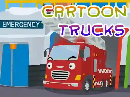 Cartoon Trucks Jigsaw — безкоштовна онлайн гра