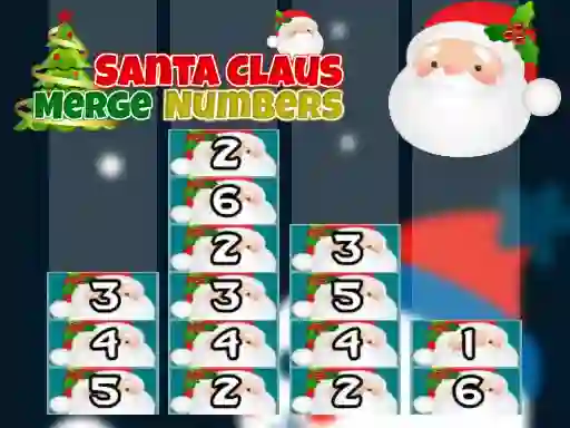 Santa Claus Merge Numbers — безкоштовна онлайн гра