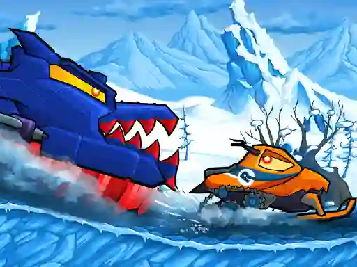 Car Eats Car: Winter Adventure — безкоштовна онлайн гра