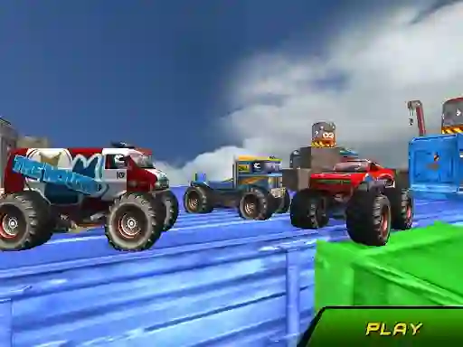 Monster Truck Stunts Sky Driving — безкоштовна онлайн гра