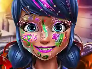 Dotted girl new year makeup — безкоштовна онлайн гра